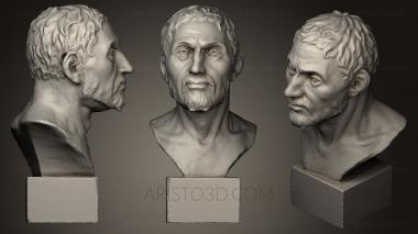 Busts and heads antique and historical (BUSTA_0542) 3D model for CNC machine